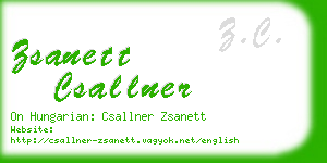 zsanett csallner business card